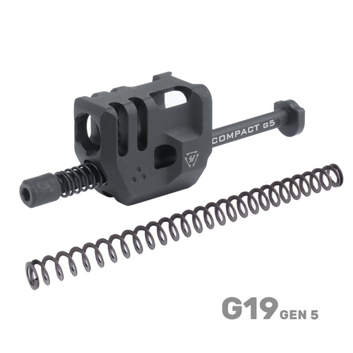 Strike Industries - Mass Driver Comp for Glock 19 Gen5 - Black - SI-G5-MDCOMP-C - Compensators