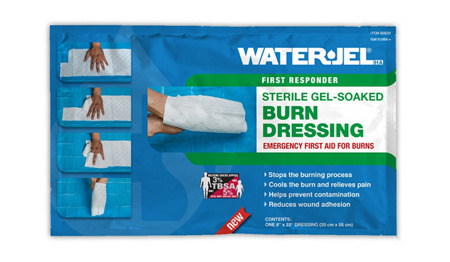 Water-Jel - Sterile, Cooling Gel-Soaked Burn Dressing - 20 x 55 cm - B0820 - First Aid