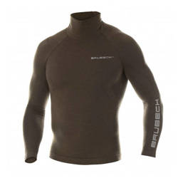 Brubeck - Ranger Wool Thermal Sweatshirt - Lange Ärmel - Khaki - LS1420M