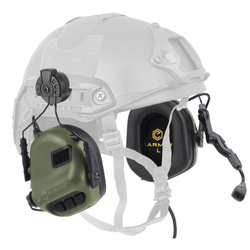 Earmor - M32H PLUS Kommunikations Headset für Helme - ARC Montage - Grün - M32H-FG/ARC (PLUS)
