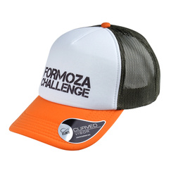 Formoza Challenge - Baseballkappe - Mit Aufschrift - Weiß / Orange 