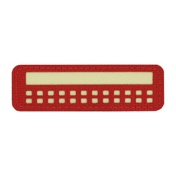 M-Tac – Fluoreszierender Aufnäher - Polnische Flagge - Rot - 51005233