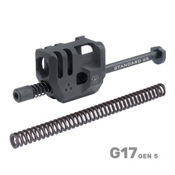 Strike Industries - Kompensator Mass Driver Comp für Glock 17 Gen5 - Schwarz - SI-G5-MDCOMP-S