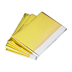 TZMO SA - Notfall-Folien-Decke - Gold / Silber - 210 x 160 cm