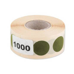 Zielscheiben-Aufkleber - Grün - 20 mm - 1000 Stück