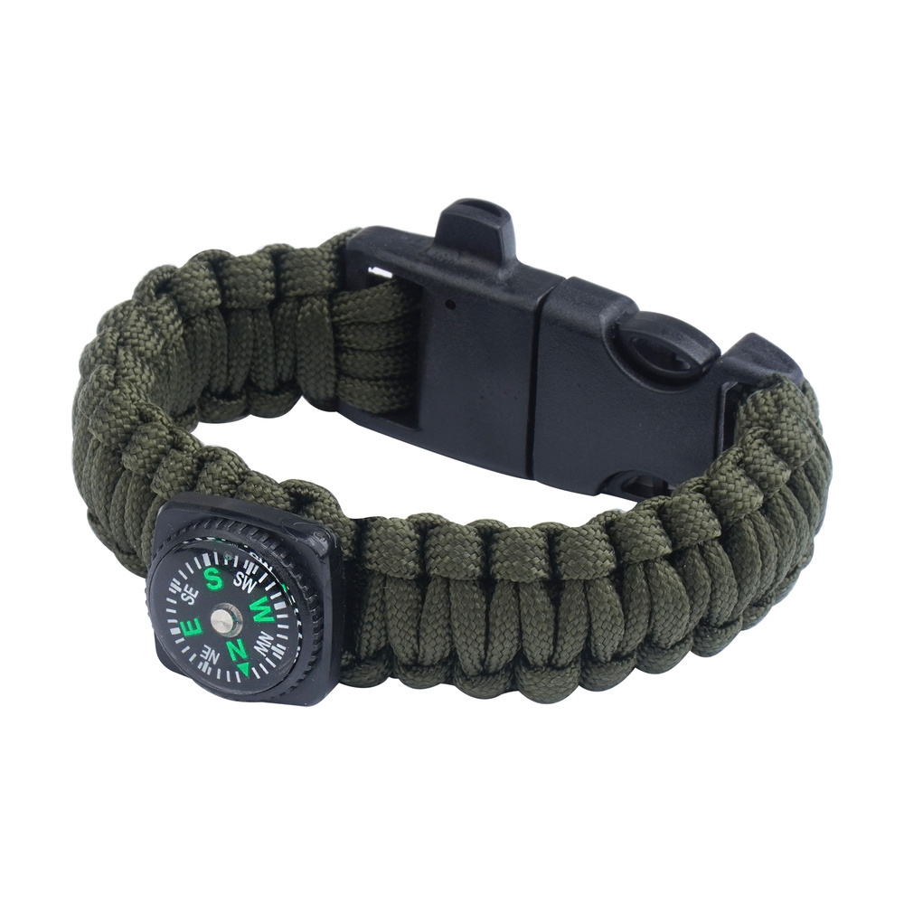 Paracord Armband 2 Stück Survival Armband – Mit Pfeife, Feuerstein, Kompass, Paracord Outdoor Notfall Armband