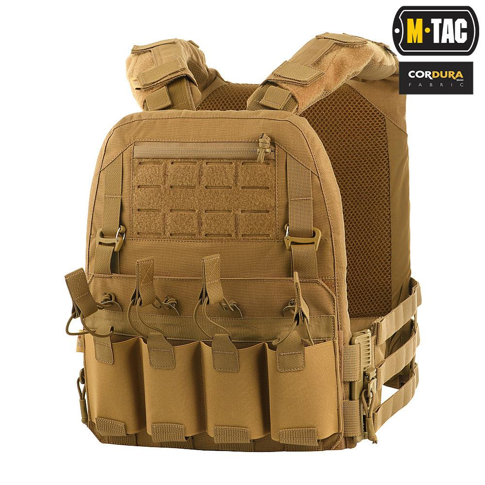 M-Tac - Plate Carrier Cuirass QRS XL taktische Weste - Coyote 