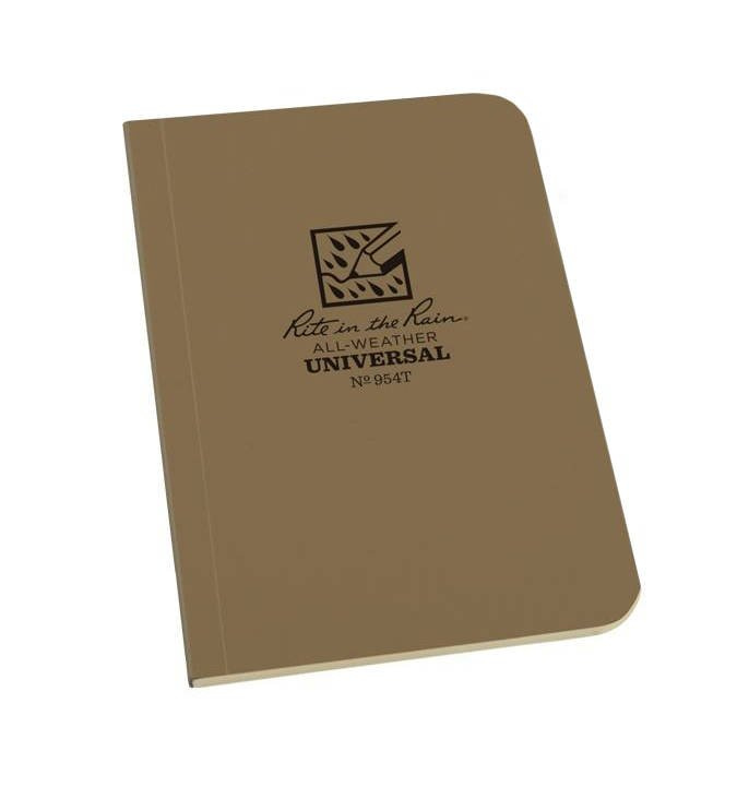 Rite In The Rain Notizbuch 3er Pack - Allwetter Spiralblock 12x18cm Orange