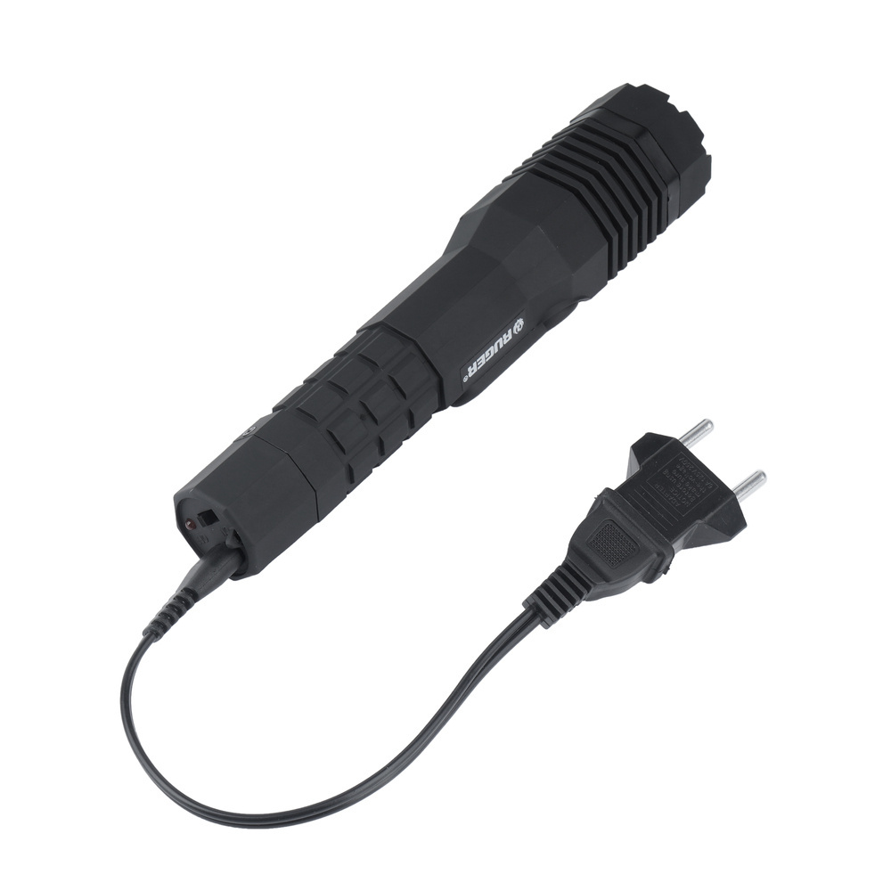 Ruger - Wiederaufladbare LED-Taschenlampe mit Elektroschocker - 120 lm ...
