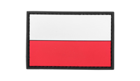 4TAC - PVC-Aufnäher - Polnische Flagge groß - Vollfarbe -  3D PVC Morale Patches