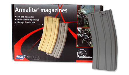 ASG - Low-Cap-Magazin - M4 - 6 mm - 85 - BOX x 10 - 17126 - M16, M4 Magazines