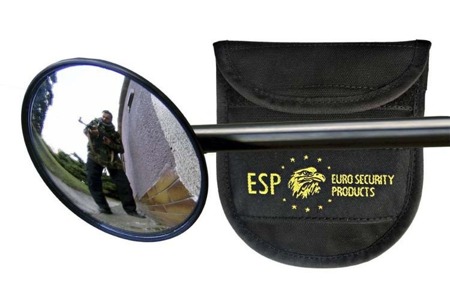 ESP - Taktischer Spiegel für Teleskopschlagstock, mit Etui - 71 mm - M-2 HOLDER