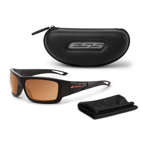 ESS - Credence Schwarz Rahmen Gespiegelt Kupferrot Brillenglas - EE9015-06 - Sonnenbrille