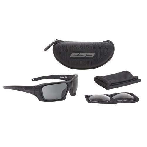 ESS - Rollbar Contract Subdued Logo Kit - Schwarz - Clear / Smoke Gray - EE9018-02 - Ballistische Brillen