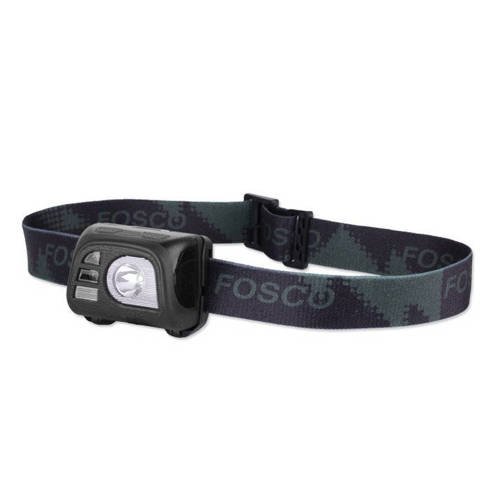 FOSCO - Taktische Stirnlampe - 140 lm - Schwarz - 369331-BK - Stirnlampen