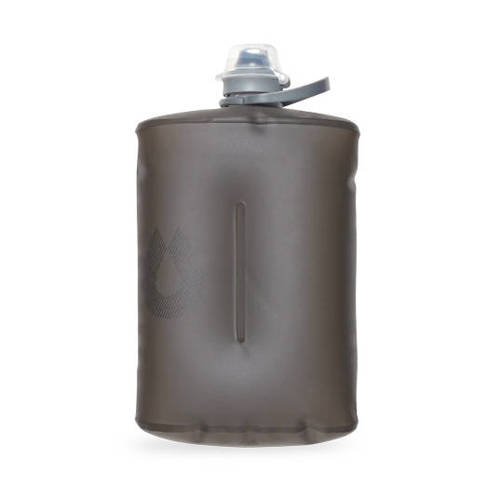 HydraPak - Wasserbeutel Stow Flexible Bottle - 1L - 28 mm Gewinde - Mammoth Grey - GS330M - Geschenkidee bis €25