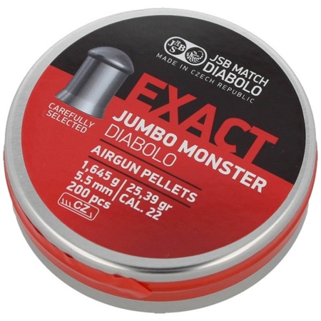 JSB - Exact Jumbo Monster Pellets - 5,52 mm - 200 Stück - 546288-200 - Diabolos 