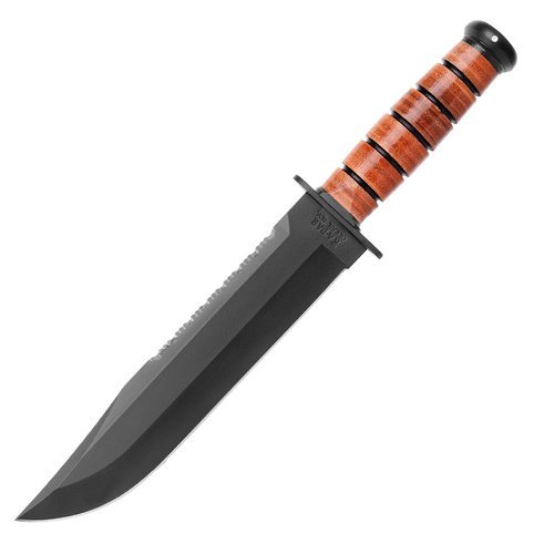 Ka-Bar 2217 - Ledergriffiges Big Brother Messer - Feststehende Messer