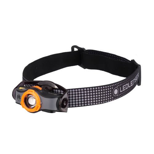 Ledlenser - MH5 Wiederaufladbare Stirnlampe - 400 Lumen - Schwarz / Orange - 502143