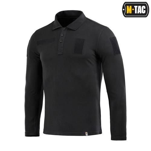 M-Tac - Taktisches Poloshirt mit langen Ärmeln - Schwartz - 80021002