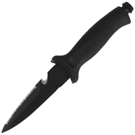MAC Coltellerie - Aquatys Stiletto 2 Schwarzes Tauchermesser 120mm - 008BLK - Feststehende Messer