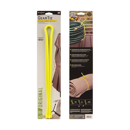 Nite Ize - Gear Tie® Reusable Rubber Twist Tie™ 32 in. - 2 pcs. - Neon Yellow - GT32-2PK-33 - Nite Ize