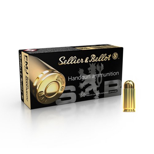 Sellier&Bellot - Pistolenmunition 9x18 Makarov FMJ 6,1 g - BOX 50 Stück - Pistolenpatronen