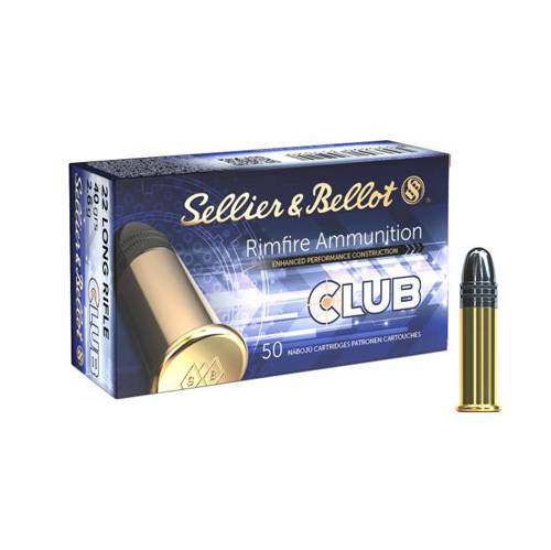 Sellier&Bellot - Randfeuer-Munition .22LR Club LRN 40 gr / 2,6 g - 50 Stück