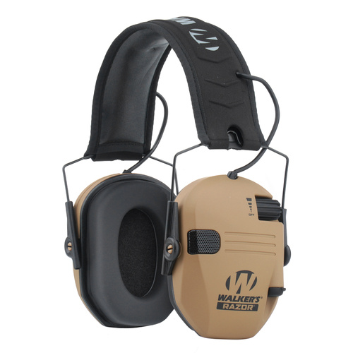 Walker's - Razor Slim Elektronischer Muff - Braun - GWP-RSEM-BB - Aktive Kopfhörer