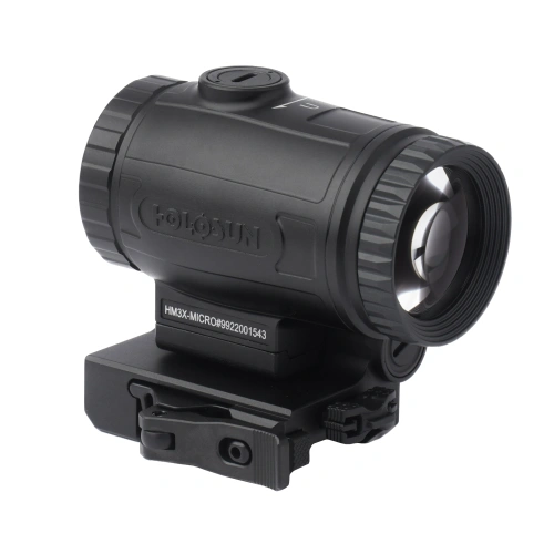 Holosun - Powiększalnik 3x-Micro Magnifier - Flip & Picatinny QD - Czarny - HM3X-MICRO