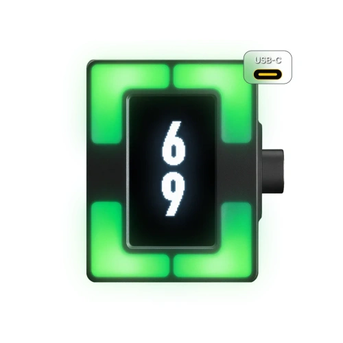 Shooters Global - Poziomica elektroniczna LED+LCD SG Pulse Pro - USB-C - Picatinny - Czarna