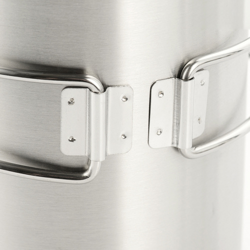 M-Tac - Kubek ze stali nierdzewnej ze składanym uchwytem - 450 ml - CL1C-M37-A