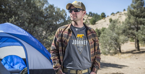 Helikon - Koszulka T-Shirt Journey to Perfection - Bawełna - Shadow Grey - TS-JTP-CO-35