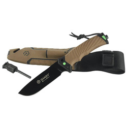 Ganzo - Nóż survivalowy Firebird z krzesiwem - Coyote - G8012V2-DY
