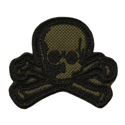 M-Tac - Naszywka Old Skull - Haftowana - Zielona - 5241