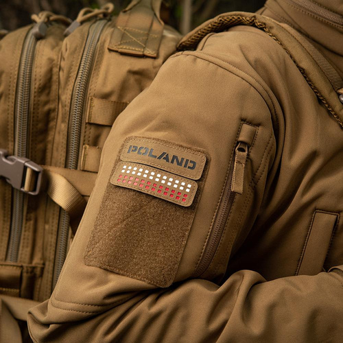 M-Tac - Naszywka - Polska - Laser Cut - Coyote / Czarny - 51003105