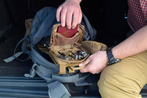 Helikon - Panel na rzep Insert MOLLE Adapter 2 - Cordura - Coyote - IN-MA2-CD-11