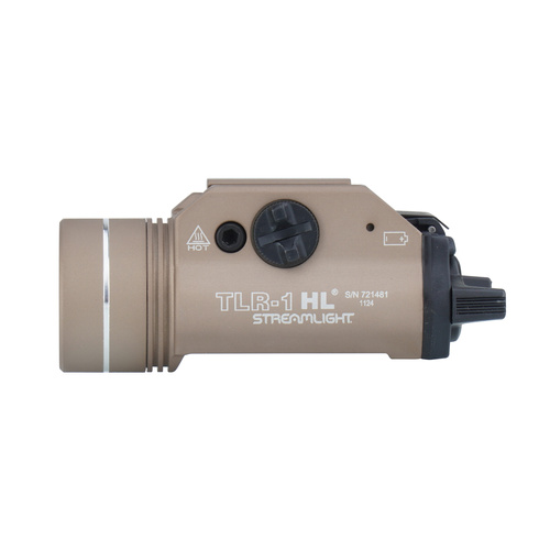 Streamlight - Latarka taktyczna LED na broń TLR-1 HL - 1000 lm - Picatinny - FDE - L-69266