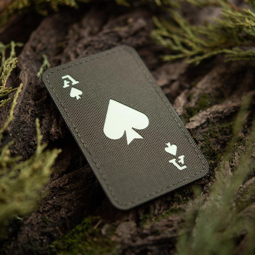 M-Tac - Naszywka As Pik - Cordura 500D - Ranger Green / Fluorescencyjny - 51109239