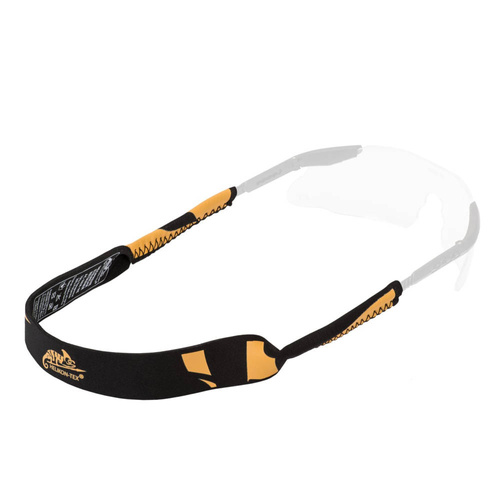 Helikon - Pasek neoprenowy do okularów - Czarny / Pomarańczowy - AC-NER-NE-0124B
