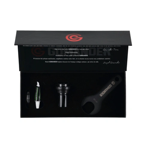 Tłumik płomienia Gomander Quadron S 9 mm M14X1 - Stal - Czarny - TB0.10174
