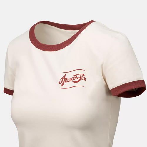 Helikon - T-shirt damski Catch the spirit - Bawełna - Sand/Czerwony - TS-CTS-CB-3G
