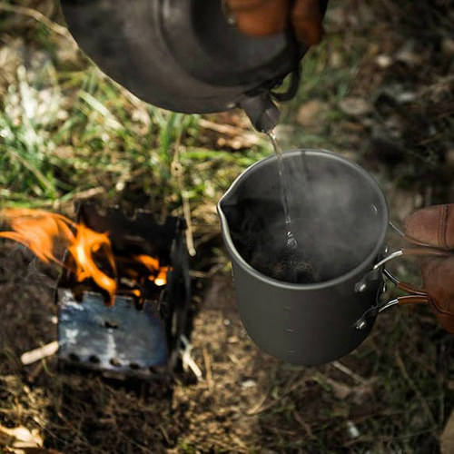 Helikon - Kubek z zaparzaczem do kawy CAMP French Press - 600 ml - TK-FPC-AL