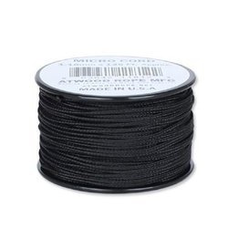 Atwood Rope MFG - Micro Cord - 1,18 mm - Czarny - Szpulka 38,1m