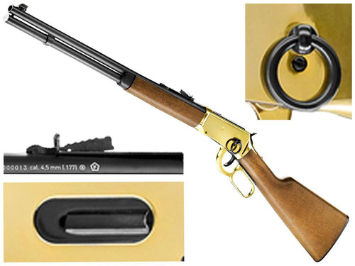 Umarex - Wiatrówka CO2 Legends Cowboy Rifle - 4,5 mm - Brązowa/Złota - 5.8376