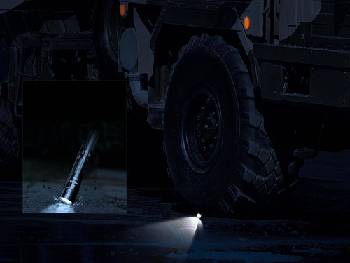 Fenix - Latarka LED akumulatorowa - 3000 lumenów - 5000 mAh - Czarna - PD40R V2.0