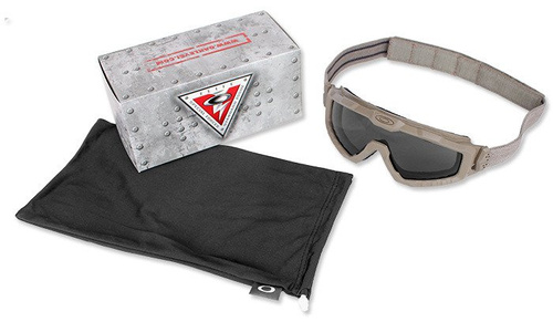 Oakley - Gogle balistyczne SI Ballistic Alpha Halo Goggle Terrain Tan - Grey - OO7065-03