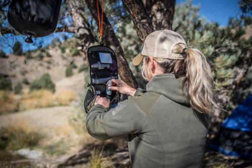 Helikon - Kosmetyczka Travel Toiletry Bag - Czarny / Olive Green - MO-TTB-NL-0201A