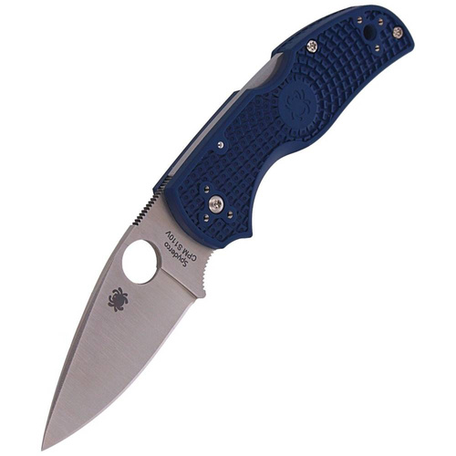 Spyderco - Nóż składany EDC Native 5 - Leaf-Shaped - FRN - CPM S110V - Dark Blue - C41DBL5