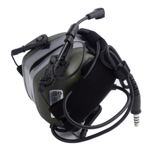 Earmor - Aktywne ochronniki słuchu M32X-MOD4 - Foliage Green - M32X-FG(PLUS)